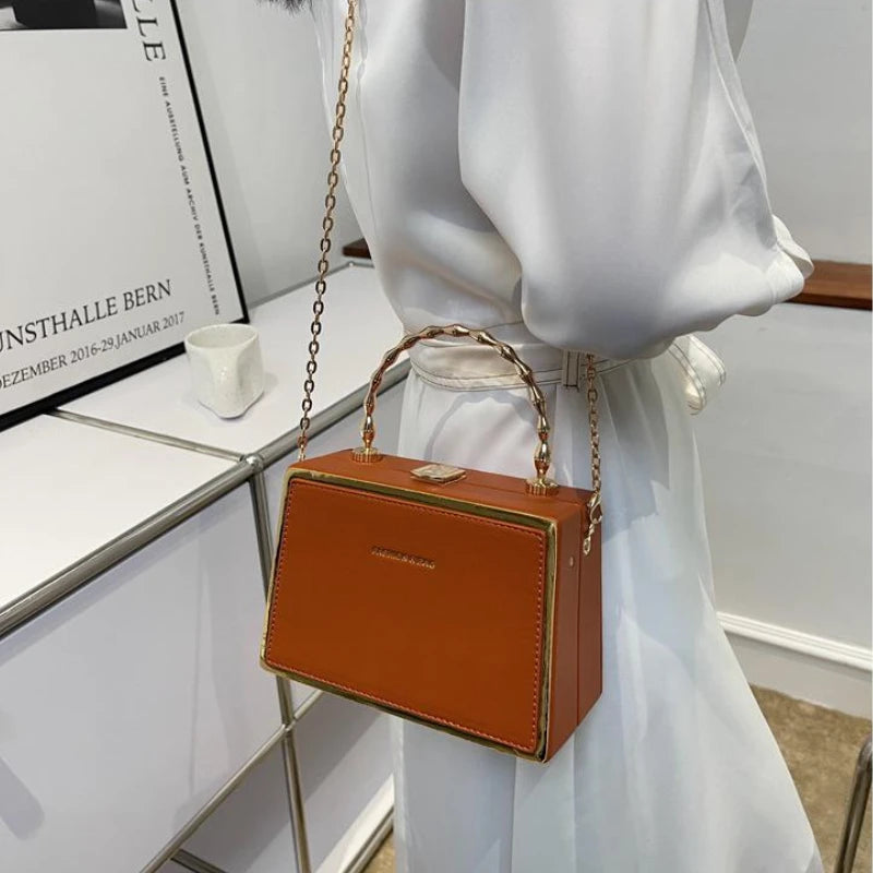 Vintage Small Totes Leather Handbag Purse Women