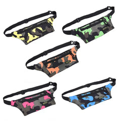 Kids Camo Fanny Pack Travel Bum Bag Waterproof Money Waist Belt
