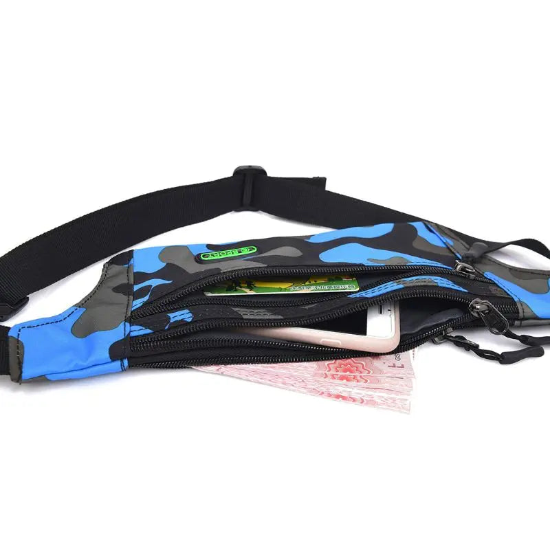 Kids Camouflage Fanny Pack Travel Bum Bag Money Waist Belt