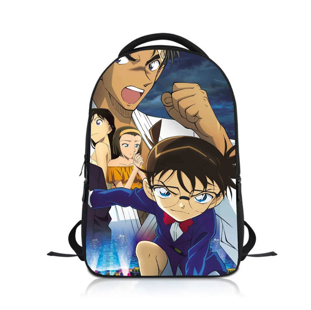 Anime Detective Conan Kids Backpack School Bag Children Knapsack