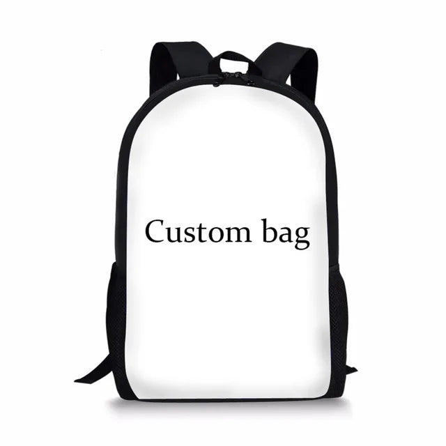 Anime Girl Print School Bags For Girls Women 15 Inch Student Schoolbag