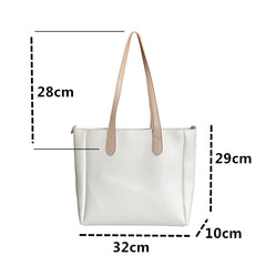 Large Capacity Bucket Shoulder Bag PU Leather Totes