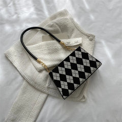 Canvas Women's Chain Crossbody Bag Flap Handbag