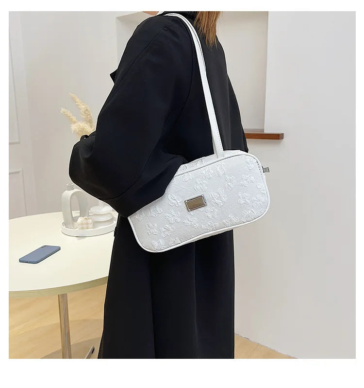 Canvas Women's Shoulder Bag Crossbody Bag Small Square Handbag