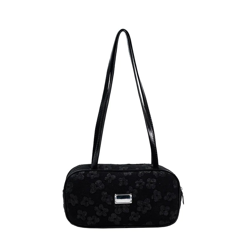 Canvas Women's Shoulder Bag Crossbody Bag Small Square Handbag