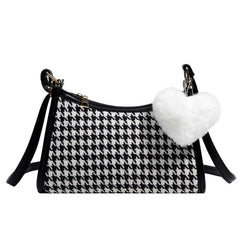 Canvas Women's Shoulder Bag Handbag Small Square Crossbody Bag