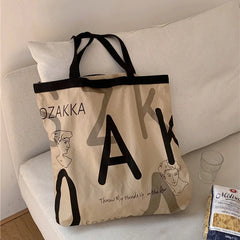 Canvas Women's Shoulder Bag Large Handbag