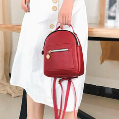 Women Backpack Mini Soft Touch Small Backpack Female Ladies Shoulder Bag