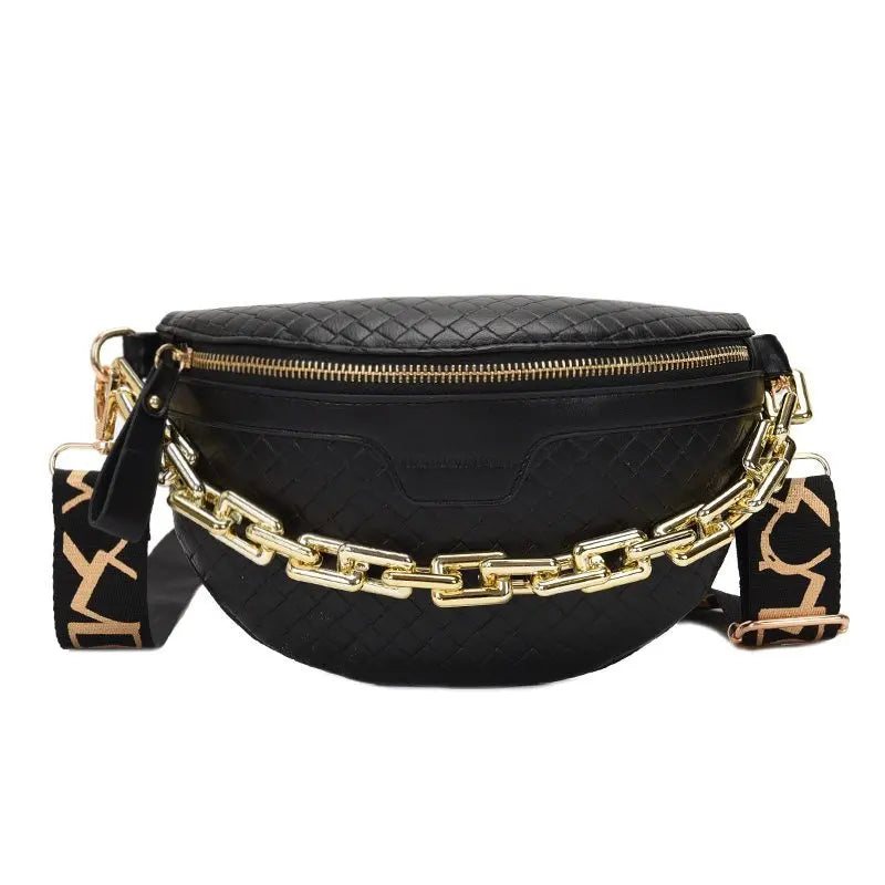 Women's Thick Chain Waist Bag Crossbody Chest Bags