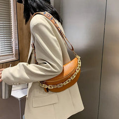 Women's Thick Chain Waist Bag Crossbody Chest Bags