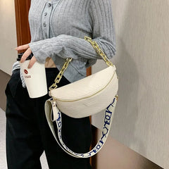 Women's Thick Chain Waist Bag Crossbody Chest Bags