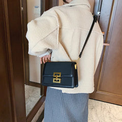 PU Leather Women's Crossbody Bag Retro Messenger Bag