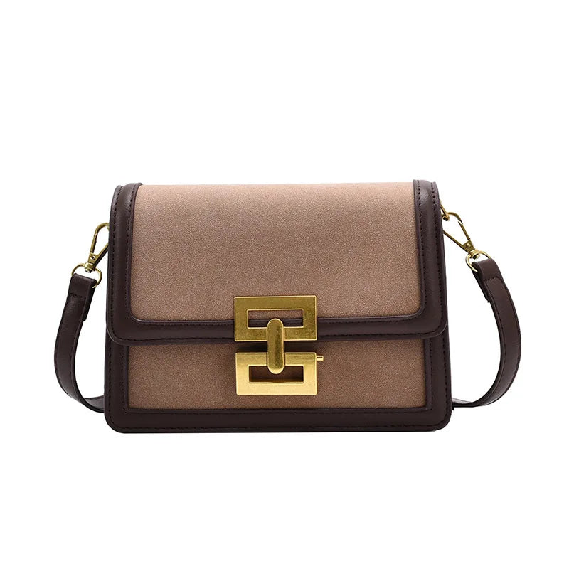 PU Leather Women's Crossbody Bag Retro Messenger Bag