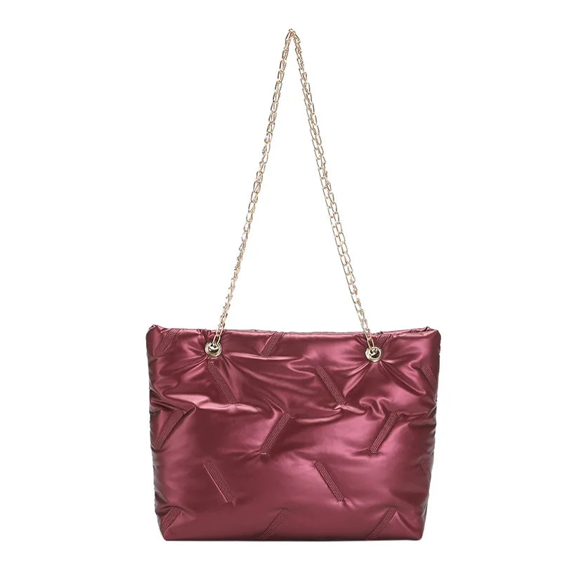 PU Leather Women's Shoulder Bag Chain Crossbody Bag Flap Handbag