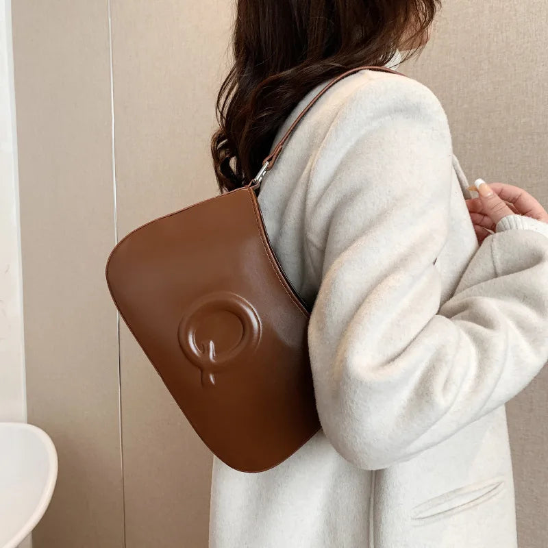 Stylish PU Leather Crossbody Bag with Colorful Strap
