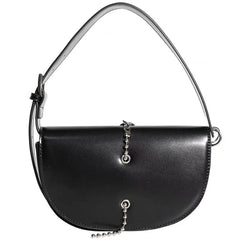 Tassel Crossbody Bag PU Leather Saddle Handbag