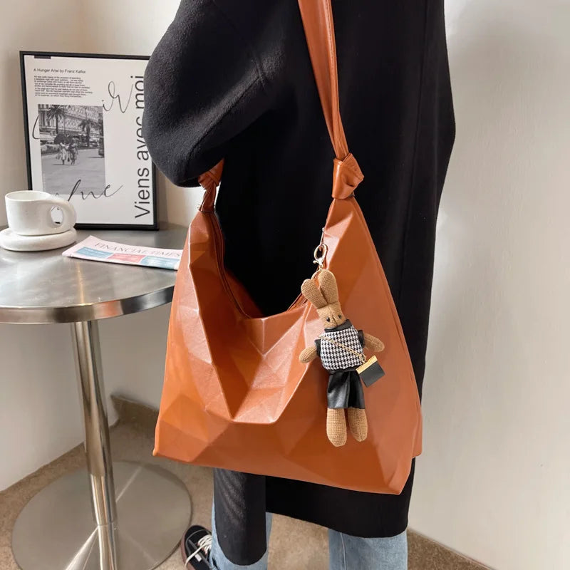 Tassel Handbag Half Moon Crossbody Bag
