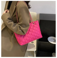 Quilted Shoulder Bag Chain Crossbody Handbag