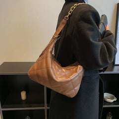 Quilted Chain Crossbody Handbag
