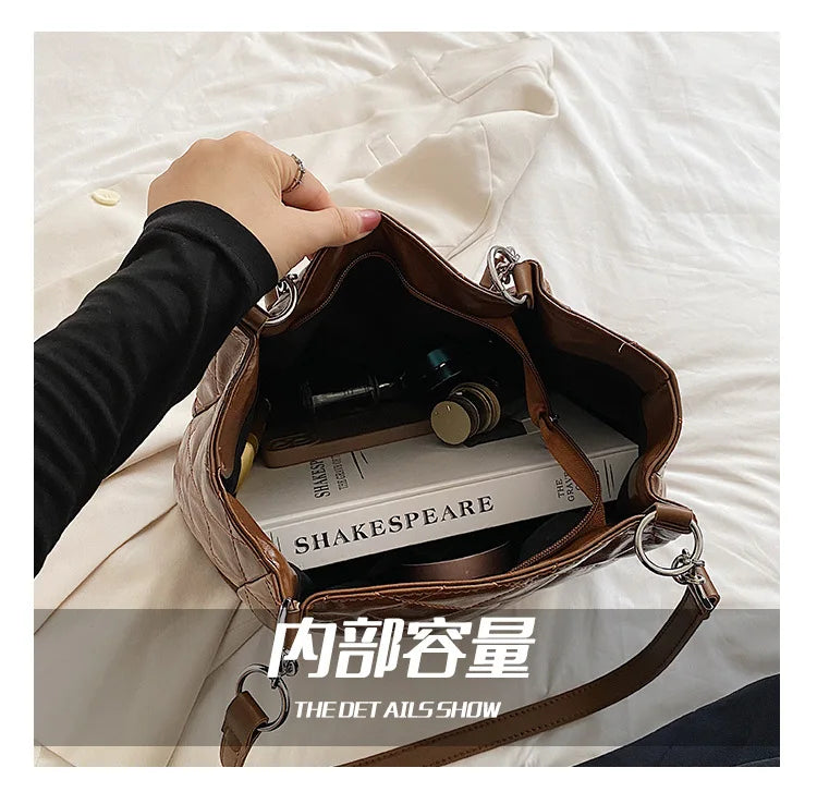 Plaid Quilted Women's Shoulder Bag Crossbody Bag