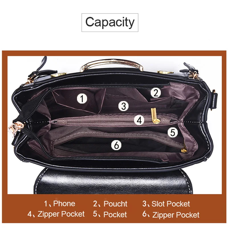 Women's Shoulder Bag & Handbag High Female Messenger Crossbody Tote Purse