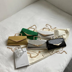 Snake Pattern Shoulder Bag Chain Crossbody Handbag Flap