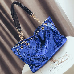 Sequin Bling Handbags - Large Multifunction Big Bag for Casual Shopping