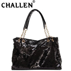 Sequin Bling Handbags - Large Multifunction Big Bag for Casual Shopping