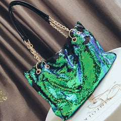Sequin Bling Handbags - Large Multifunction Big Bag for Casual Shopping