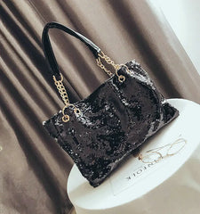 Sequin Bling Handbags - Large Multifunction Big Bag for Casual Shopping