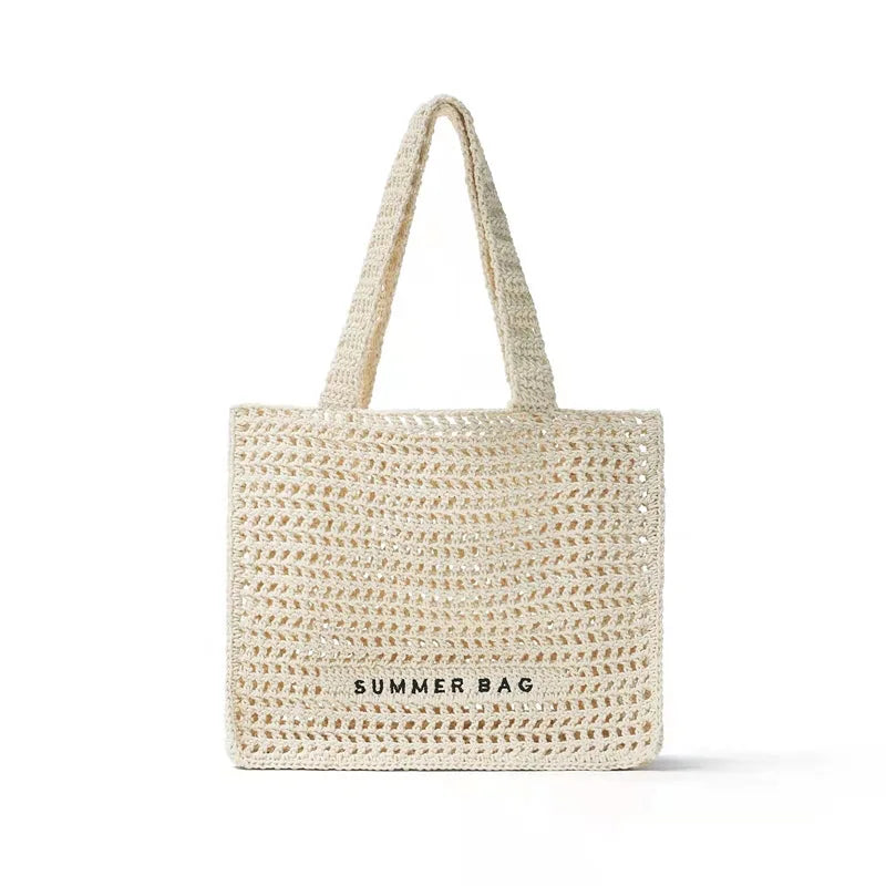 Hollow out Crossbody Bag Knitted Light Tote Handbag