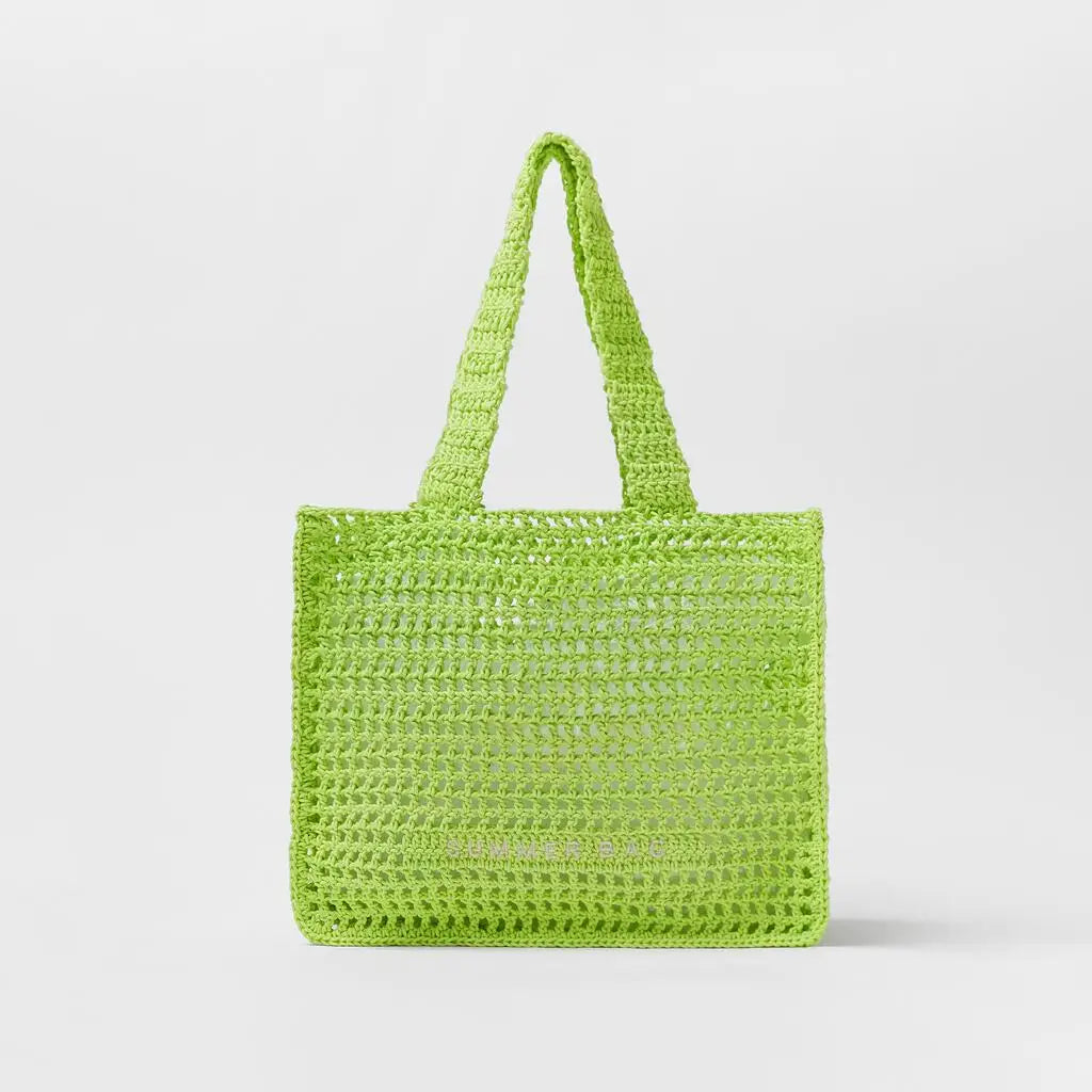 Hollow out Crossbody Bag Knitted Light Tote Handbag