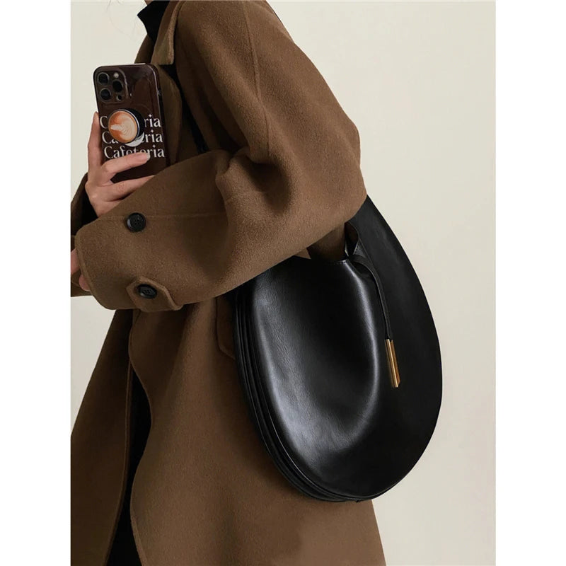 Winter Shoulder Bag High Leather Handbags Tote Bag Large Capacity Shopper Bag