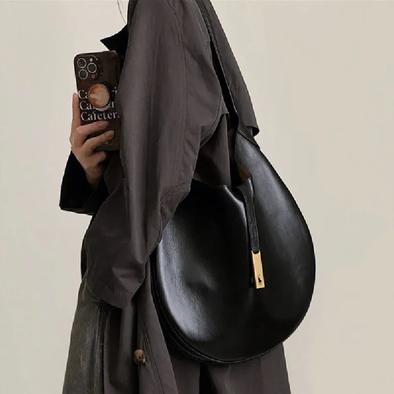 Winter Shoulder Bag High Leather Handbags Tote Bag Large Capacity Shopper Bag
