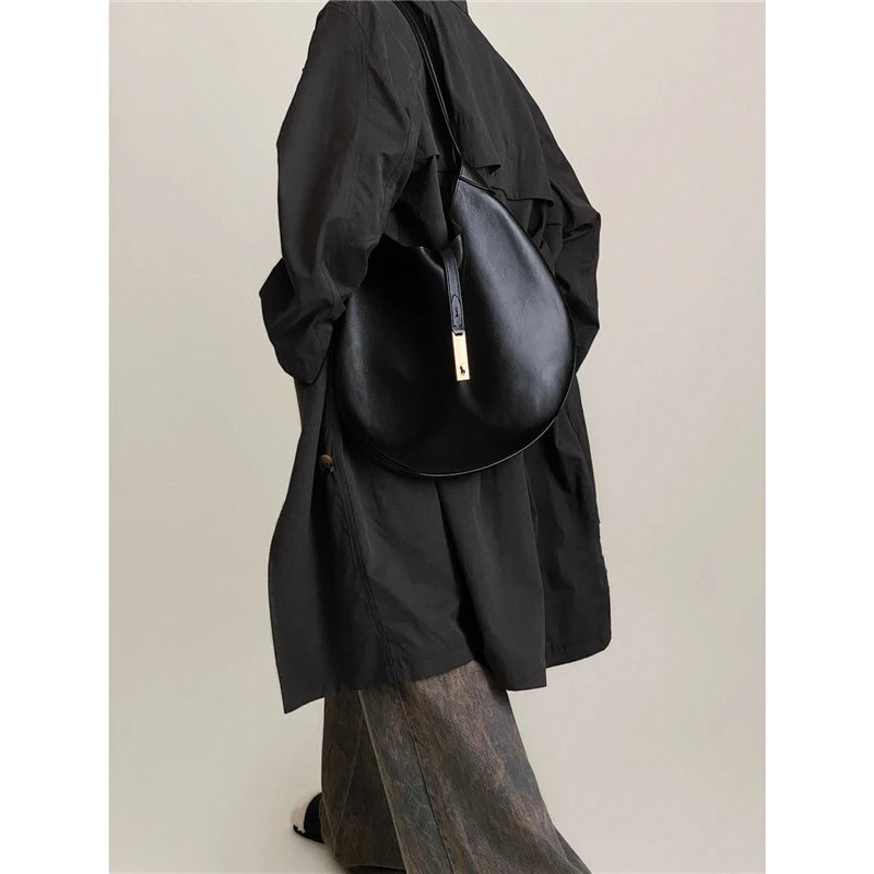 Winter Shoulder Bag High Leather Handbags Tote Bag Large Capacity Shopper Bag