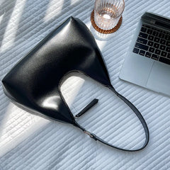 Zipper Handbags for Women PU Leather Casual Shoulder Bag