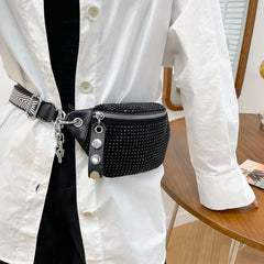 Diamond Waist Bags Chain Fanny pack Phone Pack Woman Shoulder Crossbody Chest Ba