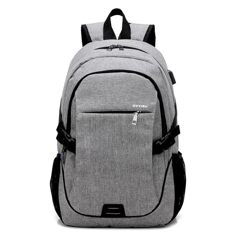 USB Charge Oxford Backpack Laptop Bag for Teenagers Men Women