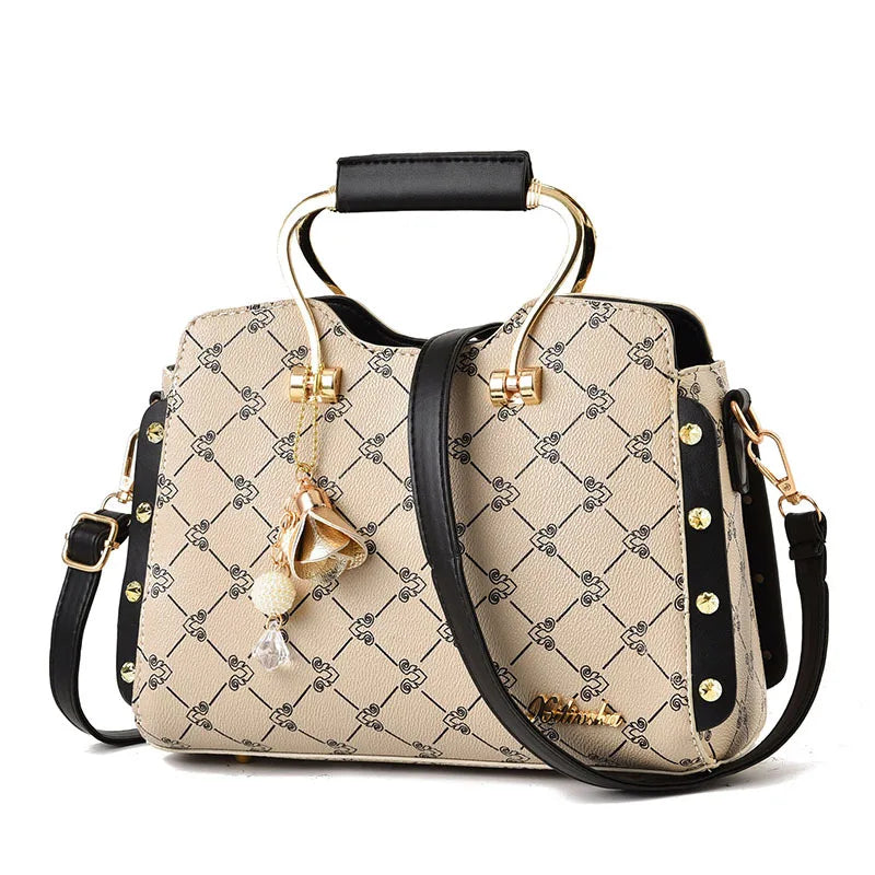 Vintage Leather Messenger Bag for Women, Handbag Ladies Hand Bags