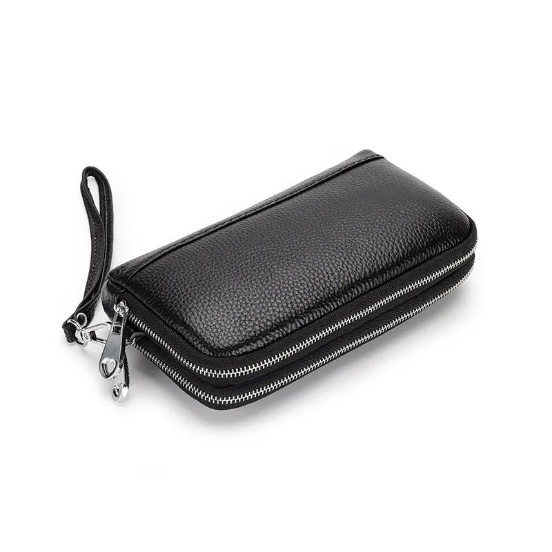 Leather Women Wallets Long Zipper Wallet Ladies Clutch Bag