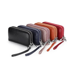 Leather Women Wallets Long Zipper Wallet Ladies Clutch Bag