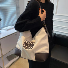 Large Capacity Canvas Shoulder Bags for Women Soft Crossbody Bags