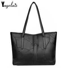 High Leather Big Pocket Casual Handbag Women Handbag Shoulder Bag