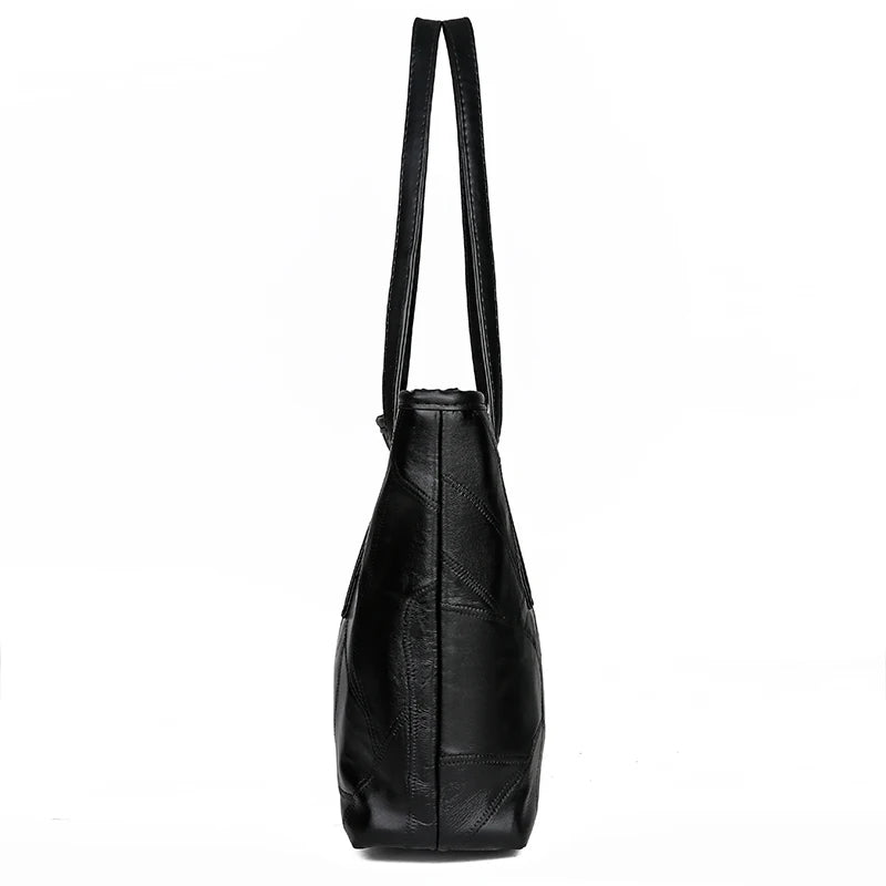 High Leather Big Pocket Casual Handbag Women Handbag Shoulder Bag