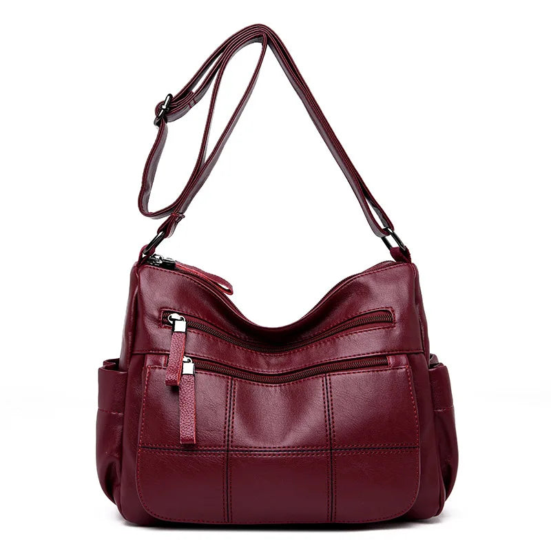 Leather Shoulder Messenger Bags for Women