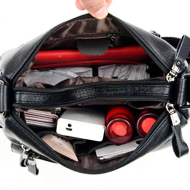 Leather Shoulder Messenger Bags for Women
