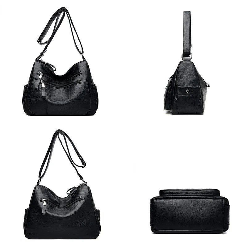 Leather Shoulder Messenger Bags for Women