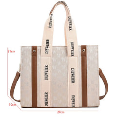 Large Capacity Denim Shoulder Bag for Women