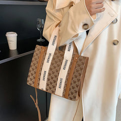 Large Capacity Denim Shoulder Bag for Women
