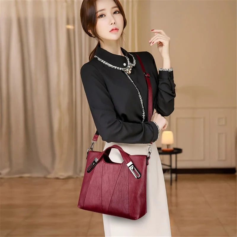 Women PU Leather Handbag Crossbody Shoulder Bag Tote
